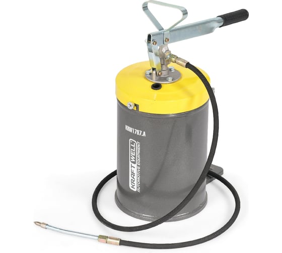 Изображение товара Нагнетатель солидола с ручным приводом KraftWell 10 л KRW1797A