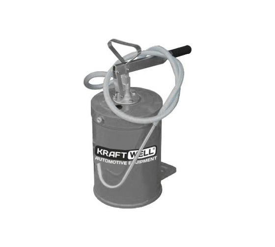 Изображение товара Нагнетатель солидола с ручным приводом KraftWell 10 л KRW1797A