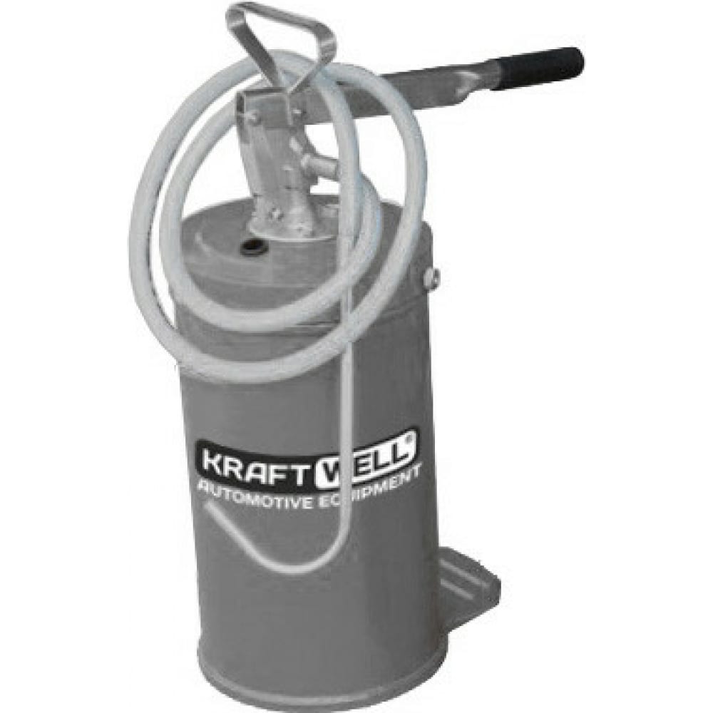 Нагнетатель масла KraftWell пневматический насос для вытяжки отработанного масла force