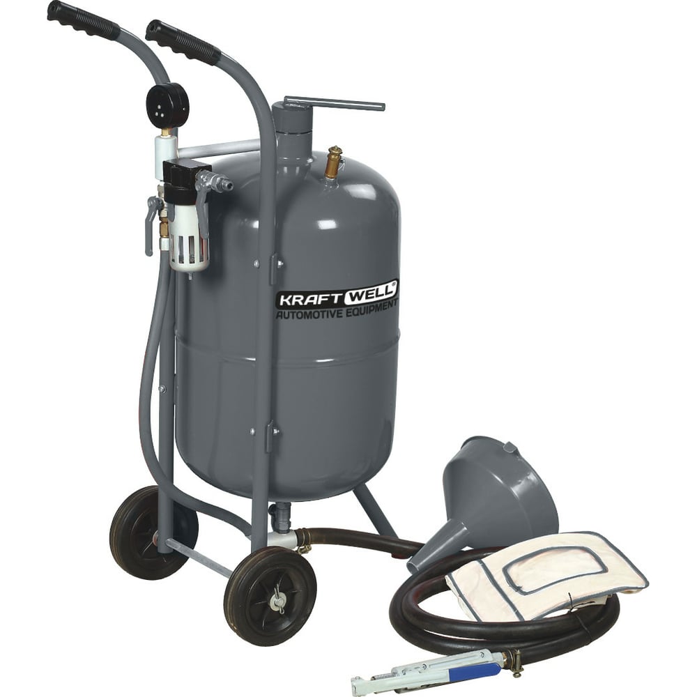 Изображение товара Пескоструйная установка KraftWell KRW-SB10H 37 л, профессиональное оборудование