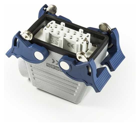 Изображение товара Кожух Emas с гнездом металлический, 10 полюсов, 16A, боковой ввод (PG 16), IP65 EBM10PU14