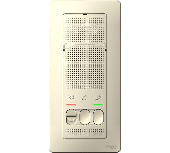 Изображение товара Переговорное устройство домофон Systeme Electric Blanca открытой установки Молочный 4,5В BLNDA000012