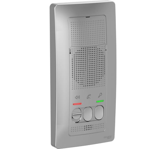 Изображение товара Переговорное устройство домофон Systeme Electric Blanca открытой установки Алюминий 4,5В BLNDA000013