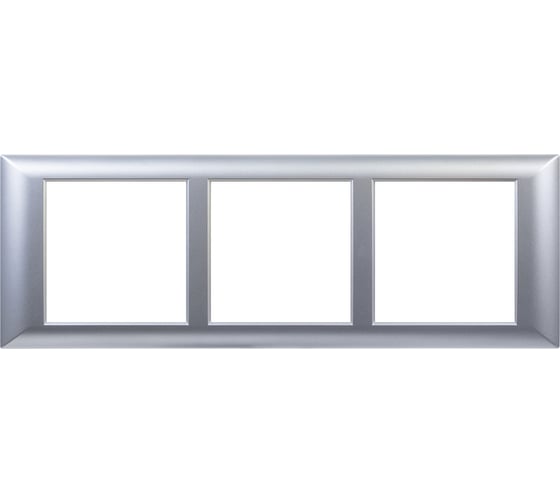 Изображение товара Рамка-суппорт DKCAvantiдляIn-linerFront,серебристыйметаллик,6модуля 4404916DIY