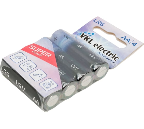 Изображение товара Батарейка VKL electric LR 6 / АА Alkaline BLх4 1,5В 1011500
