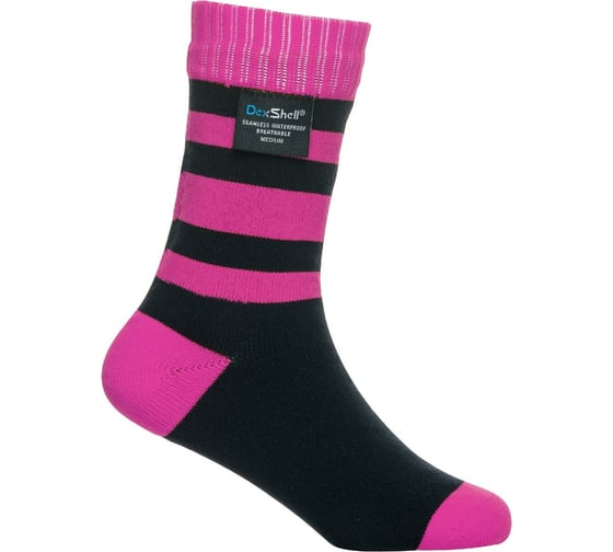 Изображение товара Водонепроницаемые детские носки DexShell Waterproof Children Socks, размер M, 18-20 см, розовые DS546PKM