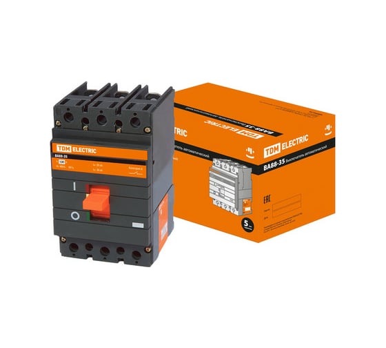 Изображение товара Автоматический выключатель TDM ELECTRIC ВА88-35 3Р 100А 35кА SQ0707-0068