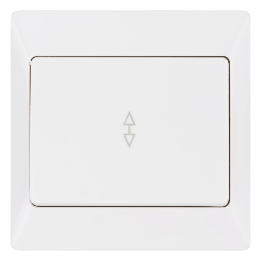 Изображение товара Клавишный проходной выключатель TDM ELECTRIC Ильмень SQ1823-0005 белый 1 пост