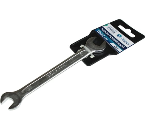 Изображение товара Рожковый ключ Nord-Yada 10x12 мм CrV, холодный штамп, холдер TM Nord YADA 904773