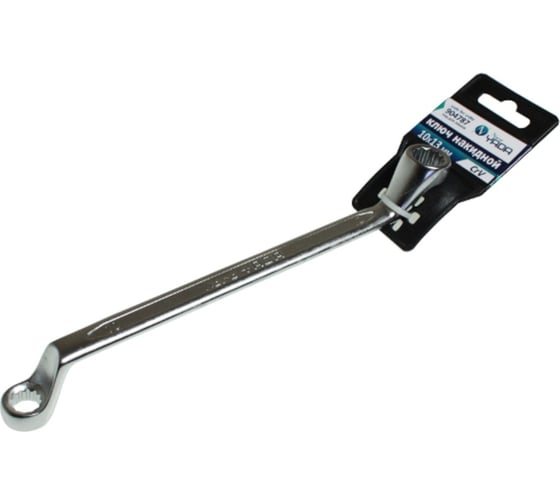 Изображение товара Накидной ключ Nord-Yada 10x13 мм CrV, холодный штамп, холдер TM Nord YADA 904787