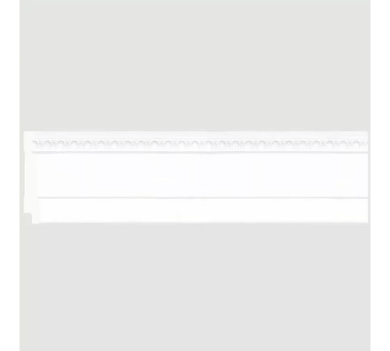 Изображение товара Декоративный плинтус Cosca Decor 90 белый матовый СПБ048165