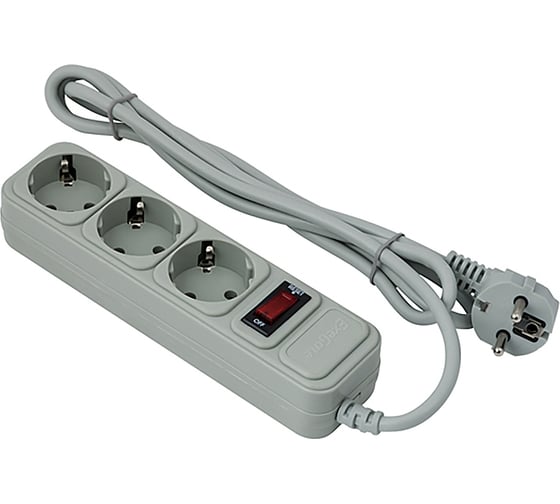 Изображение товара Сетевой фильтр ExeGate SP-3-1 8G 1,8м защита от перегрузки выключатель с подсветкой серый 221177