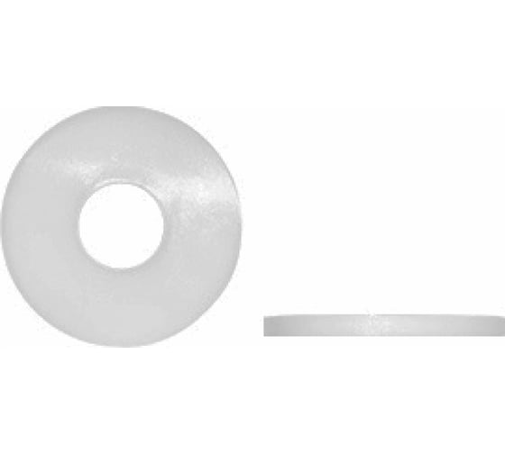Изображение товара Плоская (увеличенная) полиамидная (пластиковая) шайба DINFIX DIN 9021, D6, 50 шт. 00-00001761