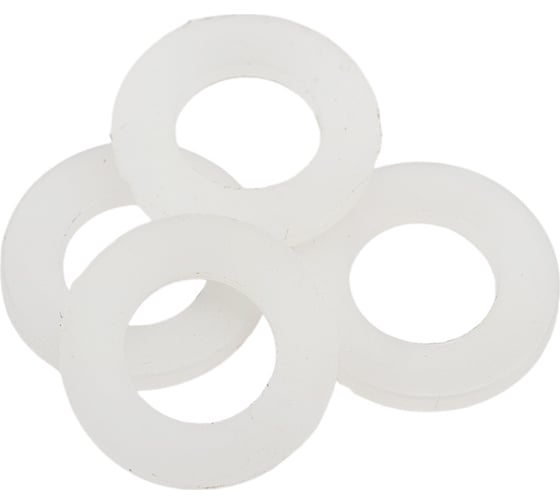 Изображение товара Плоская полиамидная (пластиковая) шайба DINFIX DIN 125А, D6, 50 шт. 00-00001744