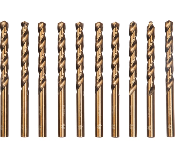 Изображение товара Сверло по металлу Р6М5К5/М35 (10 шт; 2.1 мм; ц/х; вышлифованное Класс А1) WOLFSTAR dc00222