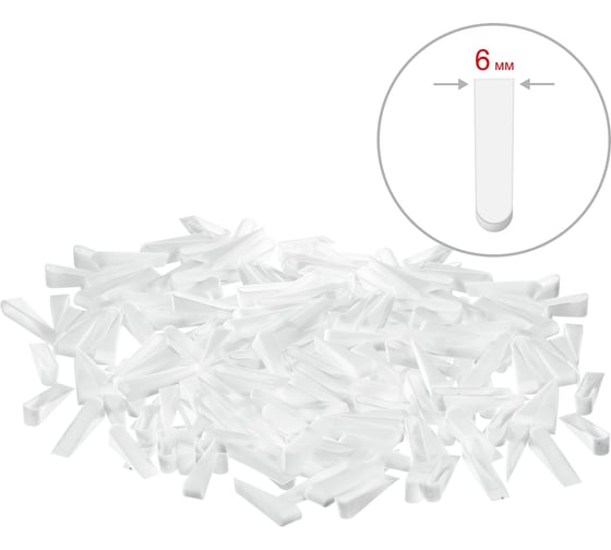 Изображение товара Клинья для кафеля (100 шт; 23х4х5 мм) Stayer 3382-1