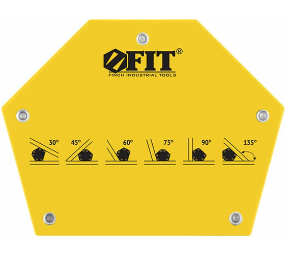 Изображение товара Угольник для сварки магнитный, тип шестигранник, усилие до 11 кг FIT 81805