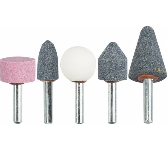 Изображение товара Набор бор-фрез абразивных 5 шт. для дрели и прямой шлифмашины Stayer 2990-H5