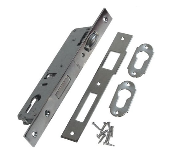 Изображение товара Замок дверной врезной ANBO м/о 85 мм, пл. 23 мм, д/м 25 мм с роликовой защелкой l4376 ANBO11552325