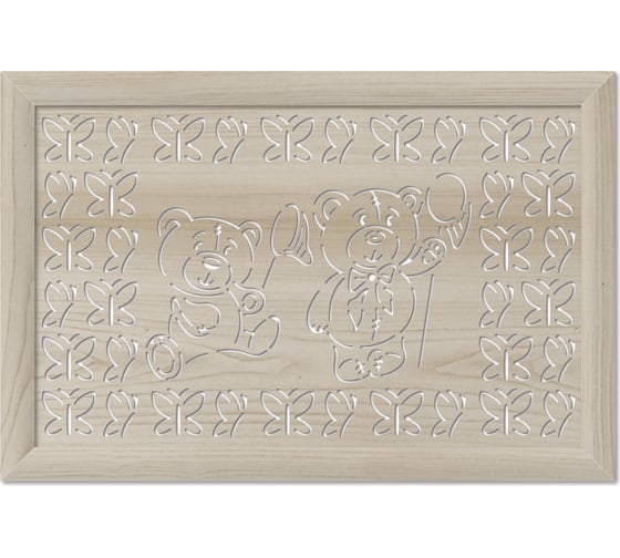 Изображение товара Экран для радиатора Стильный Дом Мишки 90x60 см, дуб сонома v547244