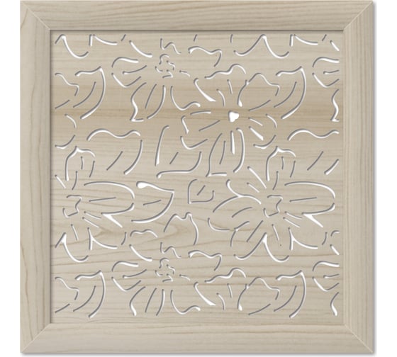 Изображение товара Экран для радиатора Стильный Дом Цветы 60x60 см, дуб сонома v547275