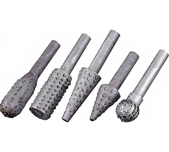 Изображение товара Набор бор-фрез металлических 5 шт. для дрели и прямой шлифмашины Stayer 2991-H5