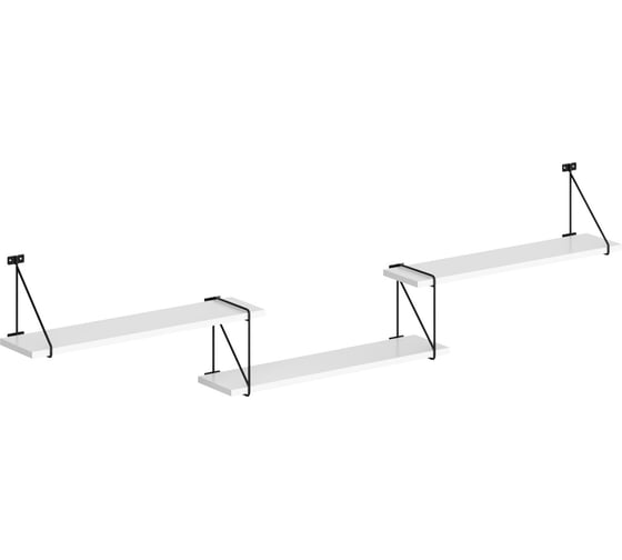 Изображение товара Полка SKYLAND SH4-ROD/BAR с полкодержателями белый 1780x166x392 COFFEE 00-07067484
