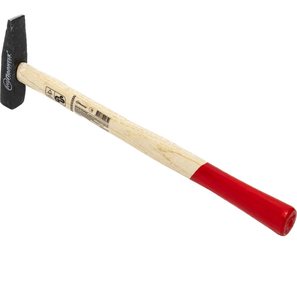 Изображение товара Молоток Политех с квадратным бойком деревянная ручка 100г