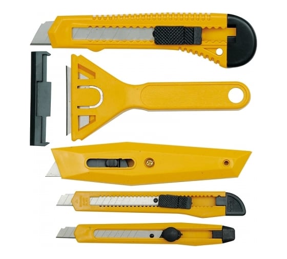 Изображение товара Набор универсальных ножей и скребков TOYA 5 предметов 76250
