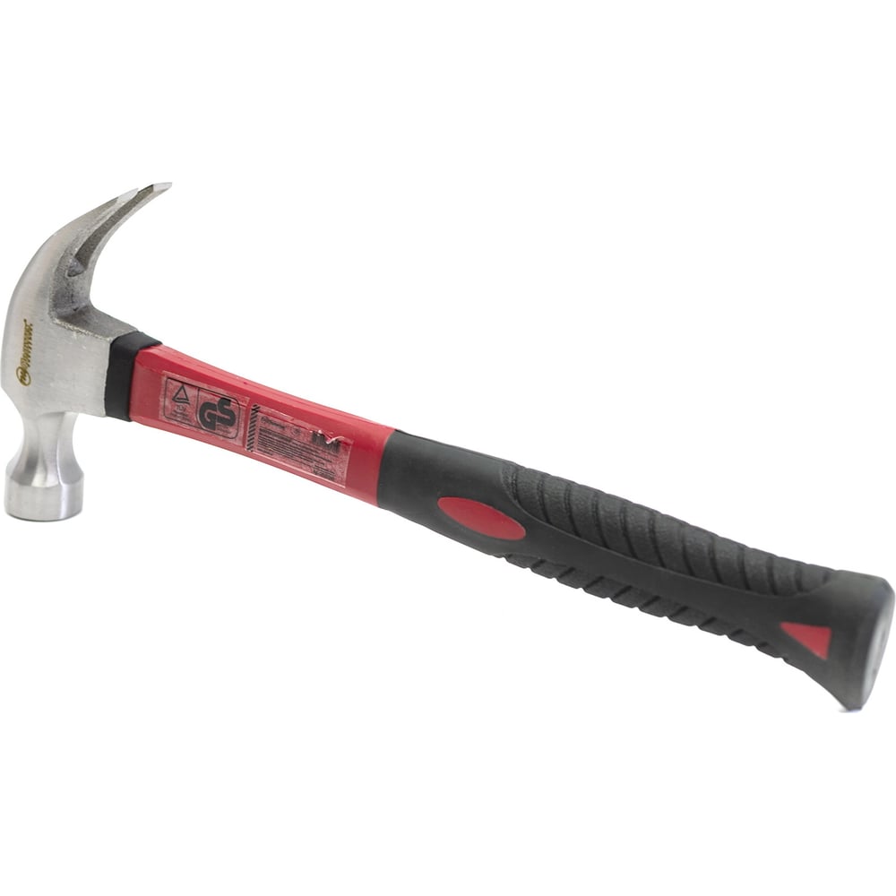 Изображение товара Политех Молоток-гвоздодер с фибергласовой ручкой 450 г для столярных работ