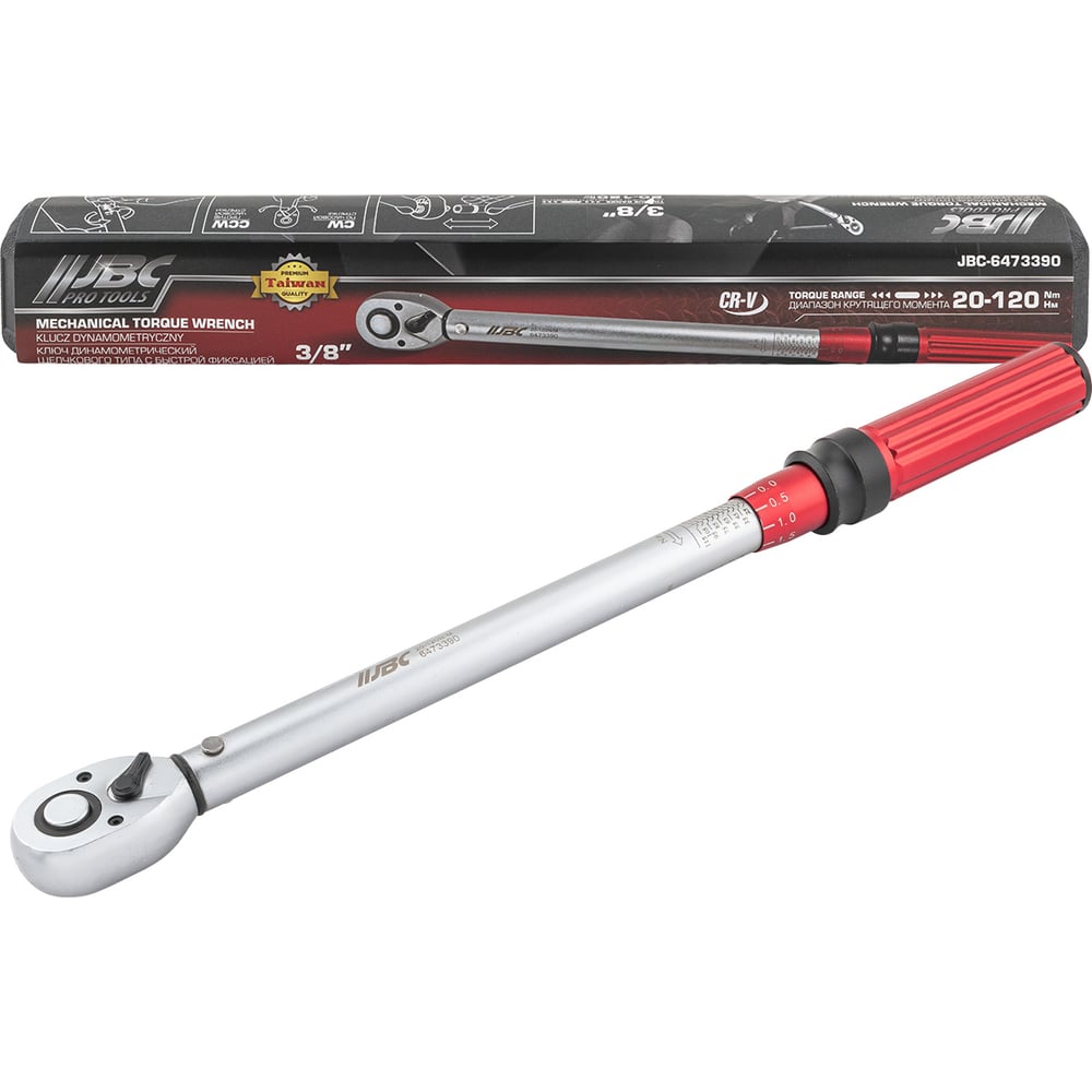 Изображение товара Ключ динамометрический JBC щелчкового типа с быстрой фиксацией 20-120Нм, 3/8 -6473390(63777) JBC-6473390(63777)