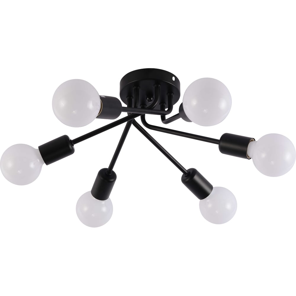 Изображение товара Люстра Schaffner Neve 4205-6 с 6 лампами черная универсальная современная