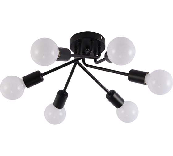 Изображение товара Люстра Schaffner Neve 4205-6, цвет черный, 360 Вт Neve 4205-6 BK