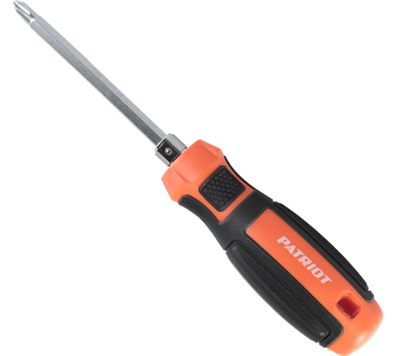 Изображение товара Отвертка с двусторонним стержнем PATRIOT CR-V, PH2-SL6x100, 2-х компонентная рукоятка Patriot (1165) 350003302