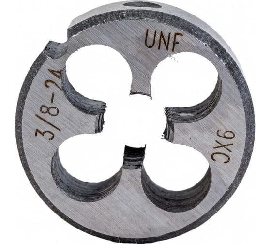 Изображение товара Дюймовая Плашка ИПК UNF 3/ 8 (24 ниток, 9ХС) UNF 3/8-24 9XC