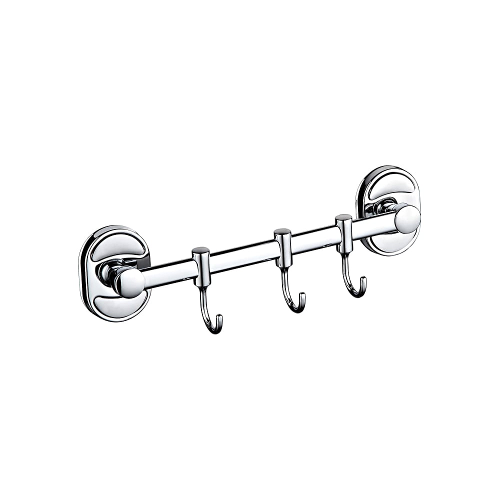 Изображение товара Вешалка FRAP F1915-3 из металла с глянцевым покрытием и тремя крючками