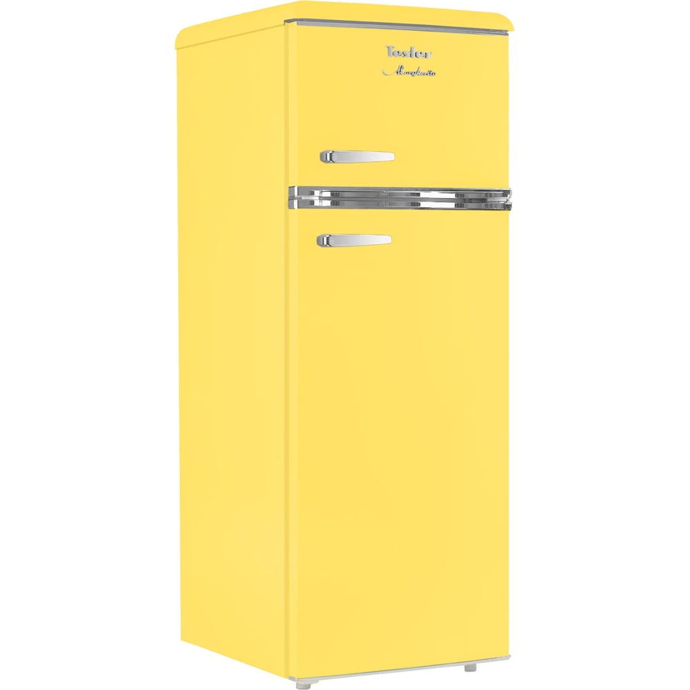 Изображение товара Холодильник TESLER RT-215 YELLOW с капельной системой и объемом 213л