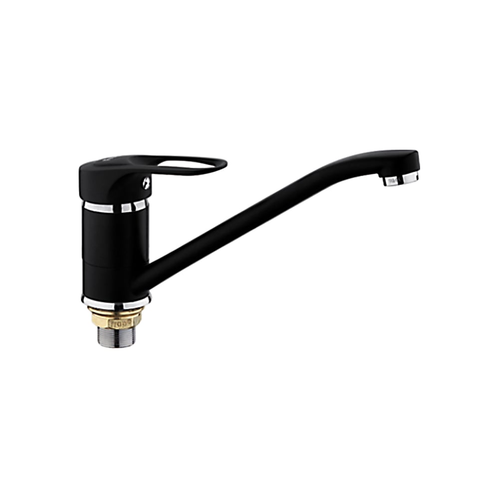 Изображение товара Смеситель кухонный FRAP F4928-11 черный однорычажный поворотный излив