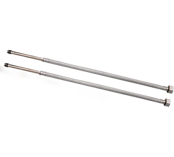 Изображение товара Гибкая подводка для питьевой воды FRAP с прямым штуцером 100 мм в ПВХ оплетке + EPDM слой 1/2''- 10 мм F94-10