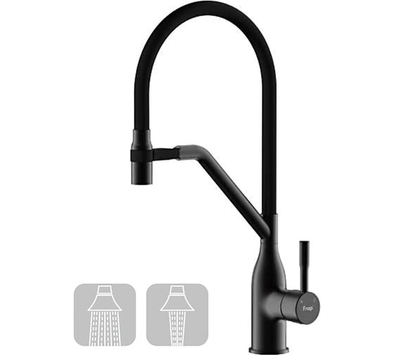 Изображение товара Смеситель для кухни FRAP с гибким изливом F4497-6