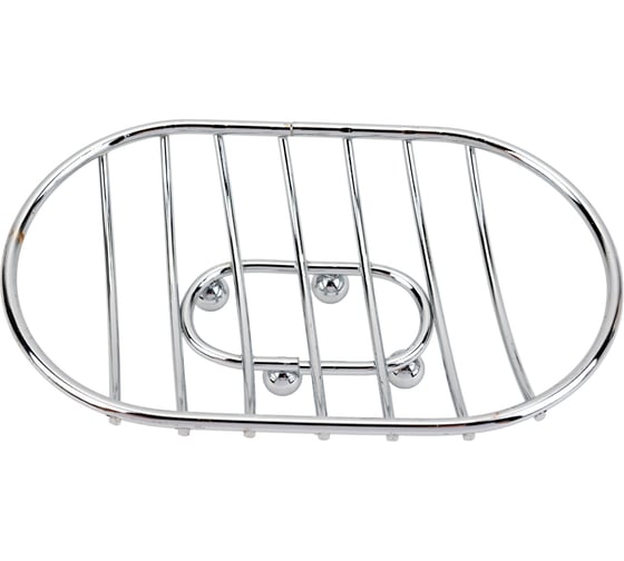 Изображение товара Мыльница на ножках Рыжий кот овальная, хром, металл CHR-481 310759