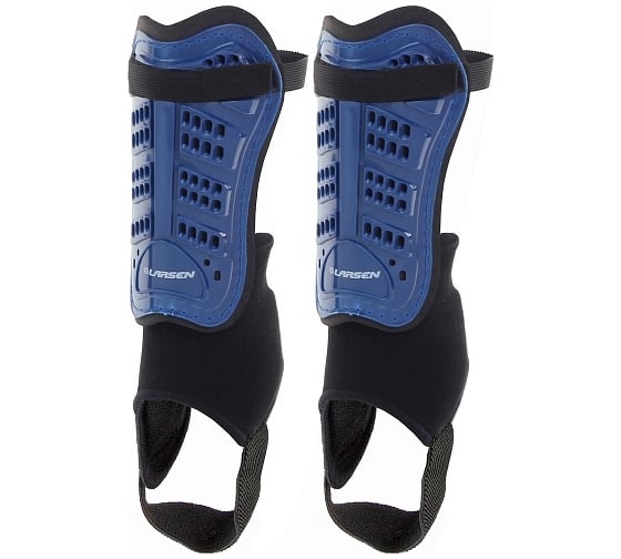 Изображение товара Футбольные щитки с защитой голеностопа Larsen 6820N, голубой, размер L 4690222137309