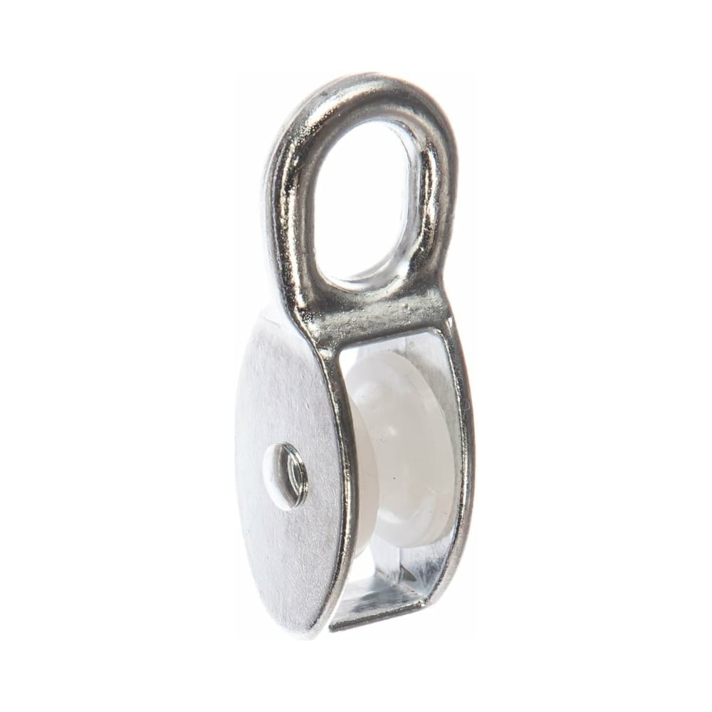 Изображение товара Блок одинарный КРЕП-КОМП цинк с пластиковым шкивом 50 мм (10 шт)