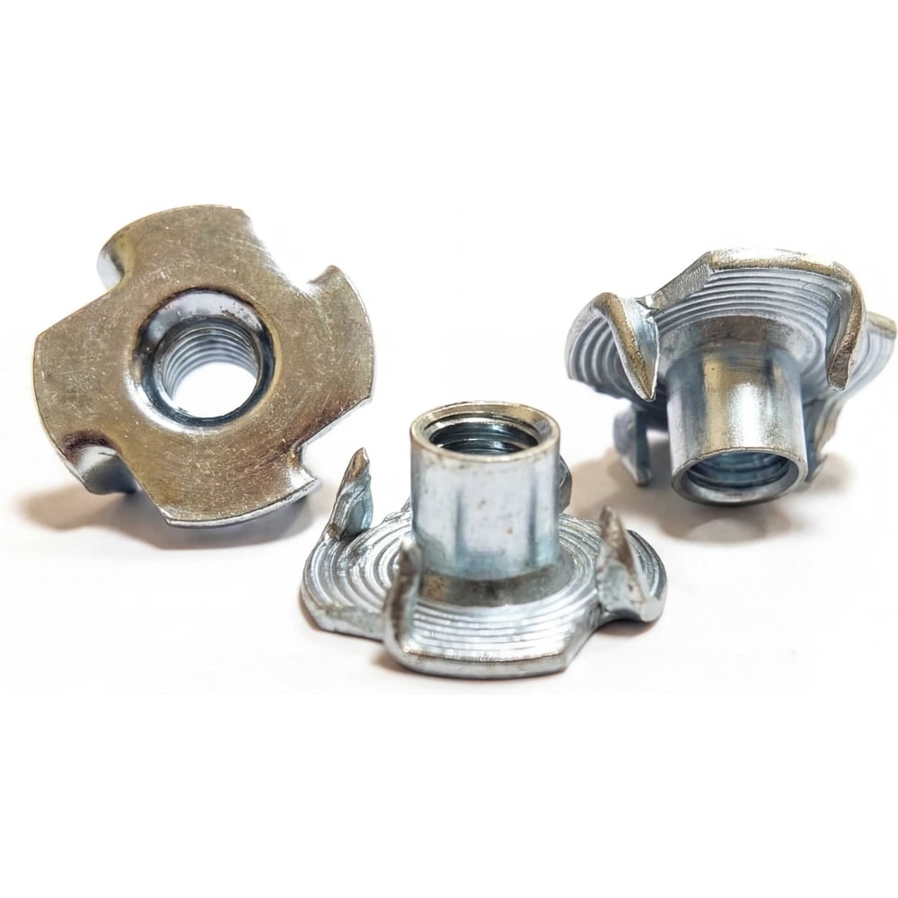 Изображение товара Гайка врезная М6/9 DIN 1624 цинк 100 шт крепежный элемент