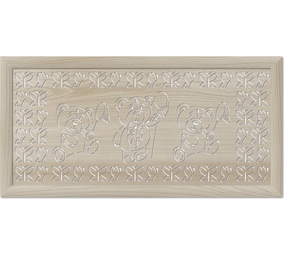 Изображение товара Экран для радиатора Стильный Дом Мишки 120x60 см, дуб сонома v547183