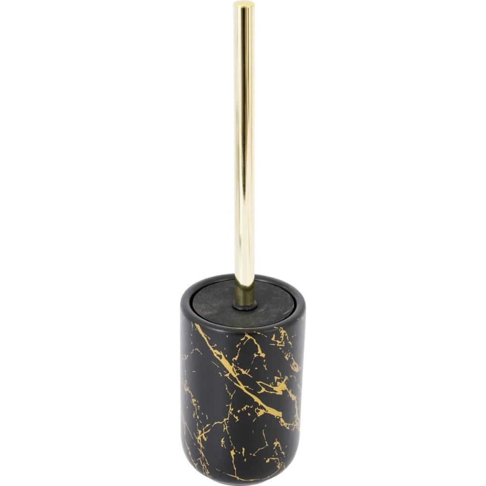 Ершик для унитаза VIDAGE сувенир керамика груша с веточкой золото 5х5х7 5 см