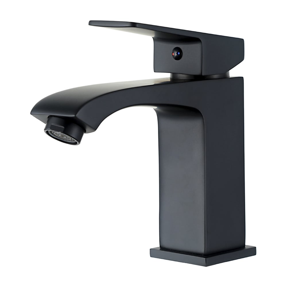 Изображение товара Смеситель для раковины FRAP F1076-6 однорычажный черный современный