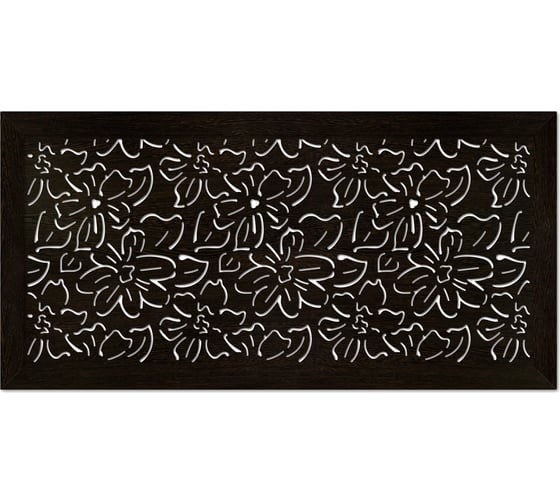 Изображение товара Экран для радиатора Стильный Дом Цветы 120x60 см, венге v547152