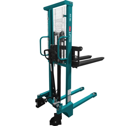 Изображение товара Ручной гидравлический штабелер PROLIFT грузоподъемность 1500 кг, высота подъема 1600 мм TRV 1516