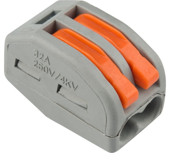 Изображение товара Универсальная клемма REXANT СМК 222-412, 2-проводная, 0,08-2,5/4 мм2, 20 шт. 07-5252-4-20